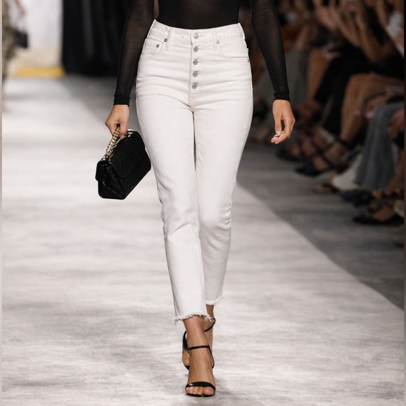 Agolde NICO High Rise Button Fly Jeans - Picture 1 of 13